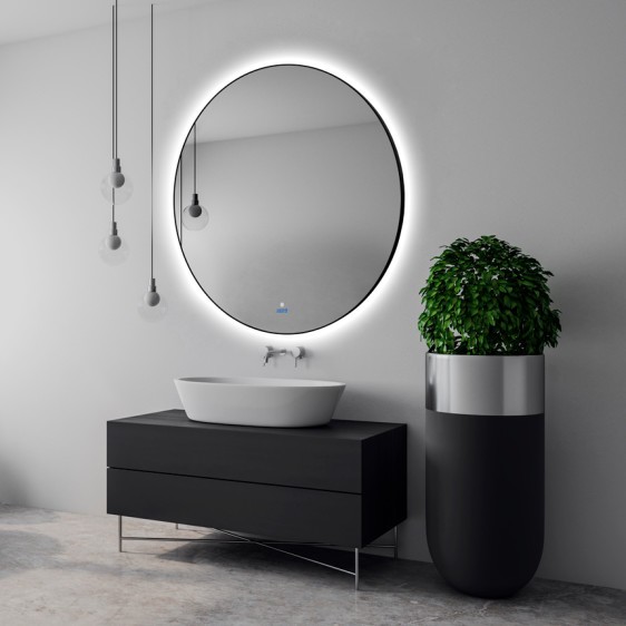 Зеркало Inox R Black 120x120 - Фото 4