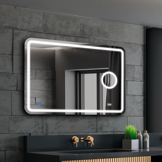 Зеркало Loretta 70x100 Right + clock - Фото 3