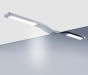 Зеркало в алюминиевой раме с наружным LED светильником alu 008 + Consol 04