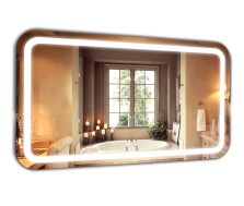 Большое зеркало с подсветкой в ванную комнату Loretta XL