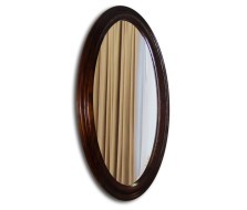 Овальное зеркало в деревянной раме на заказ Cleo