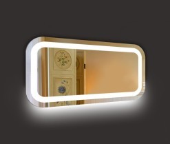 Зеркало с контурной подсветкой амбилайт Loretta + нижний амбилайт