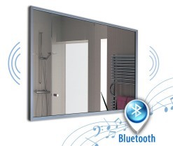 Зеркало с аудио колонками alu 001 + Bluetooth