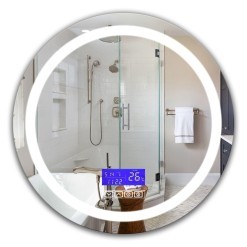 Круглое зеркало с подсветкой в ванную комнату Silvia