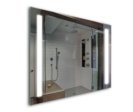 Прямоугольное зеркало в ванную комнату с подсветкой Elvira