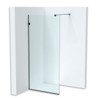 Перегородка для душу Belmont Black 200x140