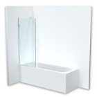 Шторка для ванної кімнати Danube 150x55 шторка справа