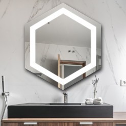 Дзеркало Hexagon LED