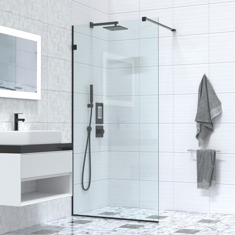 Перегородка для душу Belmont Black