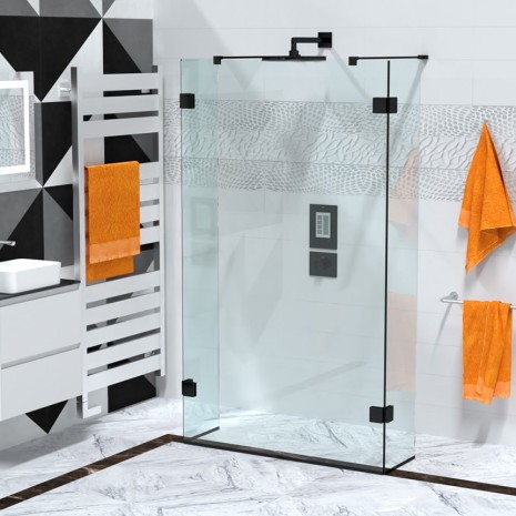 Перегородка для душу Gemini Black