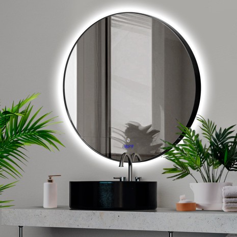 Дзеркало Inox R Black 80x80