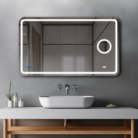 Дзеркало Loretta 70x120 Right + clock