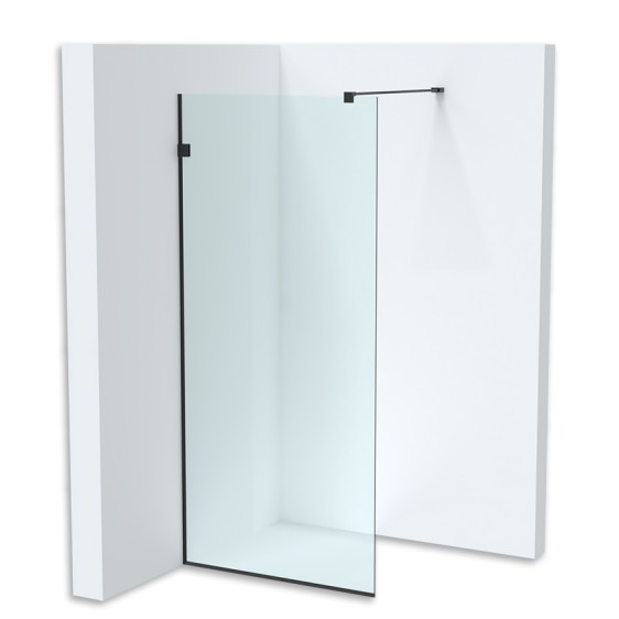 Перегородка для душу Belmont Black 200x140 - Фото 1