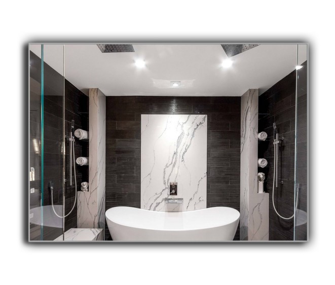 Дзеркало alu 008 60x80 chrome - Фото 2