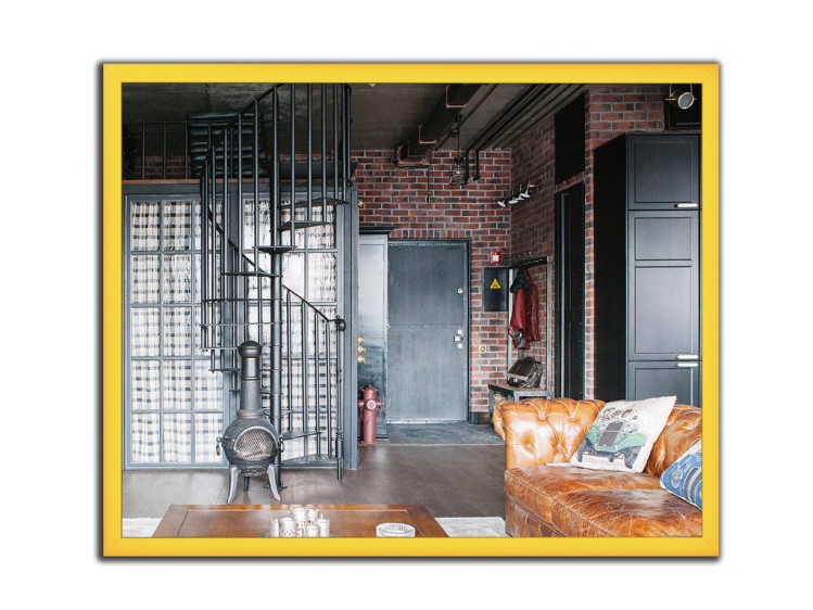 Дзеркало alu 001 Gold - Фото 2