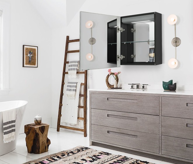 Дзеркальна шафка Atlant 101 Black - Фото 5