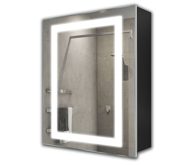 Дзеркальна шафка Leonardo Black - Фото 1