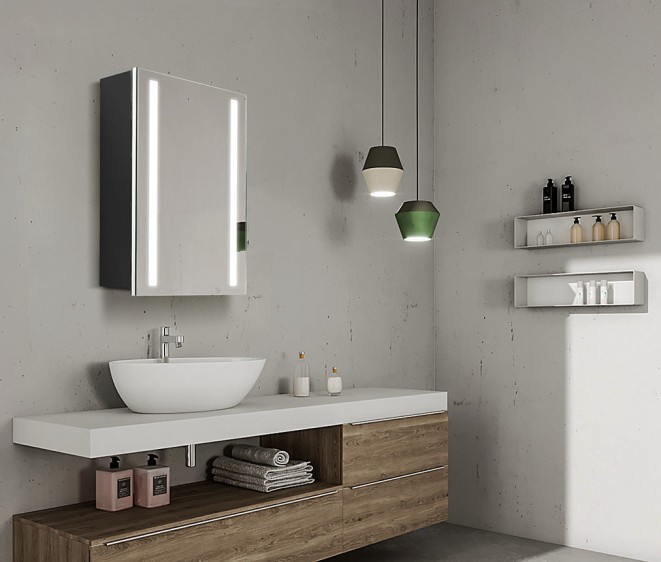 Дзеркальна шафка Mario Black - Фото 4