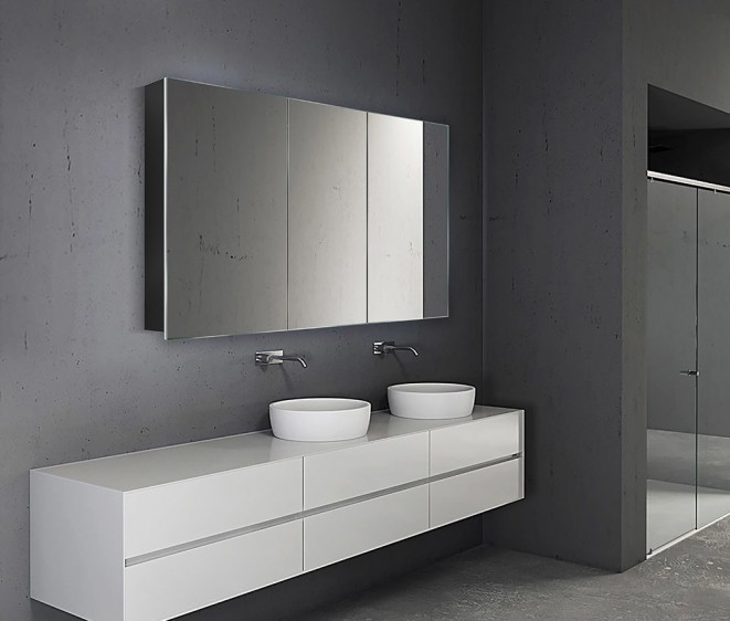 Дзеркальна шафка Atlant 301 Black - Фото 4