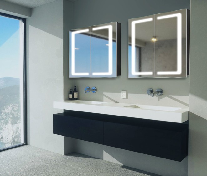 Дзеркальна шафка Andrea Black - Фото 4