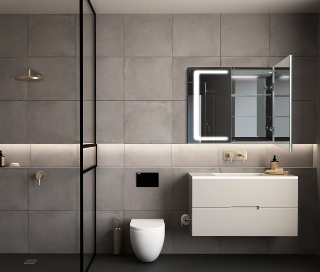 Дзеркальна шафка Andrea Black - Фото 5