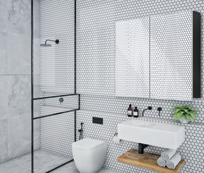 Дзеркальна шафка Atlant 201 Black - Фото 4