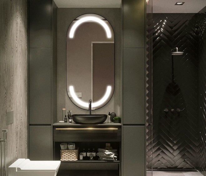 Дзеркало Alberta Inox Black - Фото 4