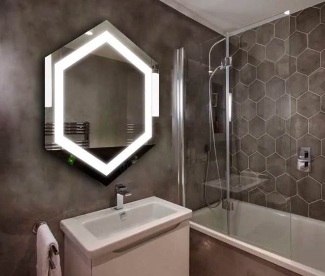 Дзеркало Hexagon LED - Фото 3