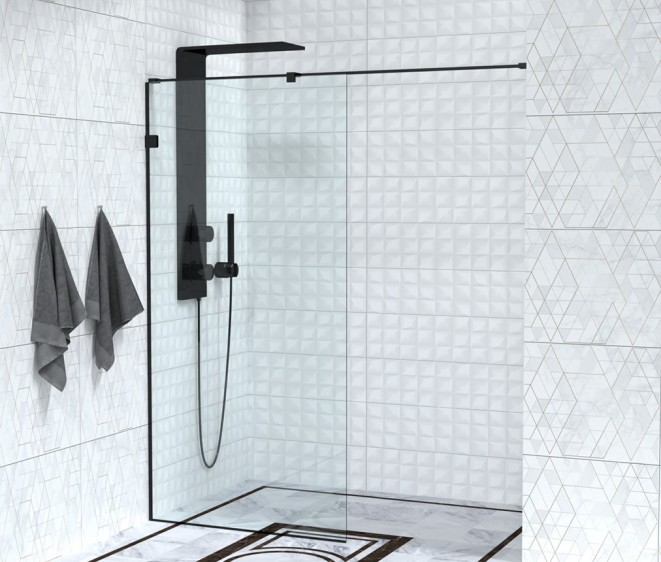 Перегородка для душу Toucan Black - Фото 2