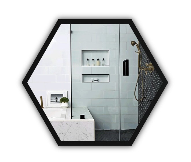 Дзеркало Hexagon Alu H Black - Фото 1 Дзеркало Hexagon Alu H Black - Фото 1