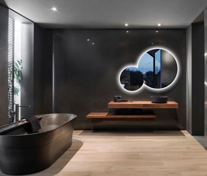 Дзеркало Circles + амбилайт - Фото 2