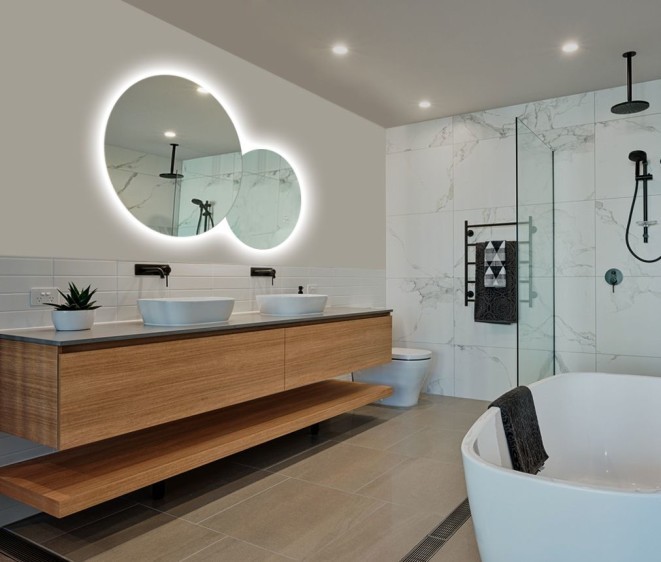 Дзеркало Circles + амбилайт - Фото 3