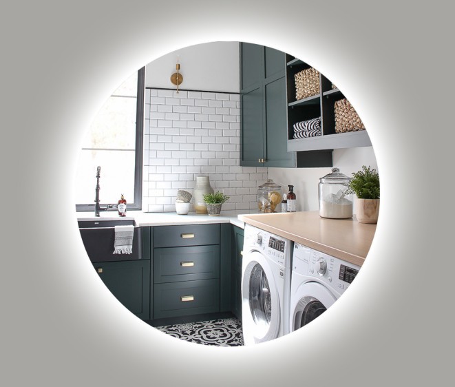 Дзеркало Shape 01 80x80 + амбилайт - Фото 1