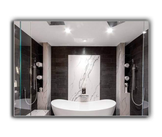 Дзеркало alu 008 60x80 - Фото 2