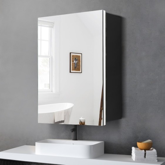 Дзеркальна шафка Atlant 101 Black - Фото 6