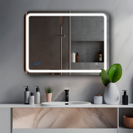 Дзеркало Loretta 60x80 + clock - Фото 1