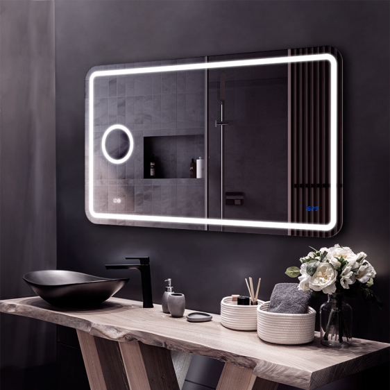 Дзеркало Loretta 70x120 Left + clock - Фото 2