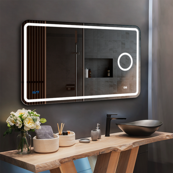 Дзеркало Loretta 70x120 Right + clock - Фото 2